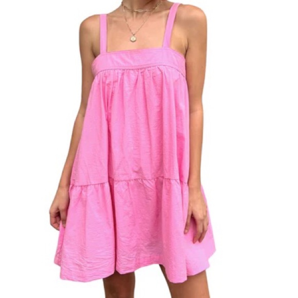 Baby doll pink sun dress